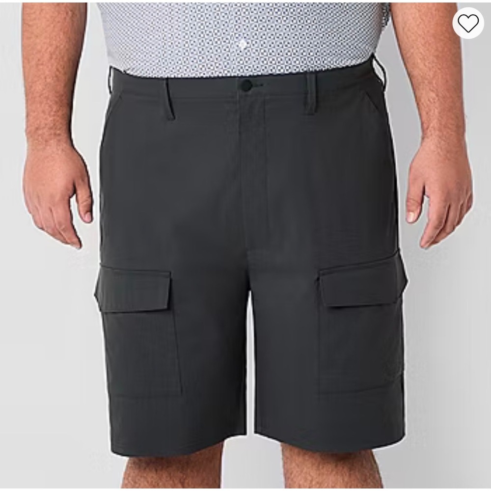 Stylus Cargo Shorts‎ Mens 40 Dark Gray NEW 8 Inch Inseam Stretch Performance